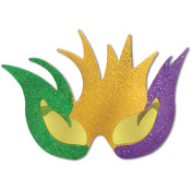 Glittered Mardi Gras Mask Fanci-Frames