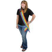 Rainbow Satin Sash