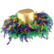 Mardi Gras Feather Hat