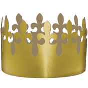 Gold Foil Fleur De Lis Crowns
