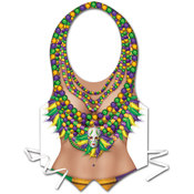 Pkgd Plastic Mardi Gras Vest