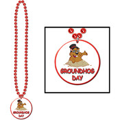 Beads w/Groundhog Day Medallion