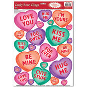 Candy Heart Clings