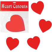 Packaged Printed Heart Cutouts