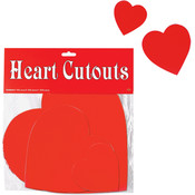 Packaged Printed Heart Cutouts