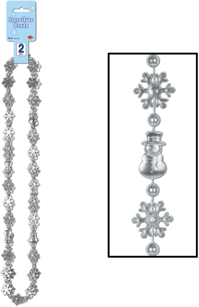 Wholesale Snowflake Bead Necklace(24x.88)