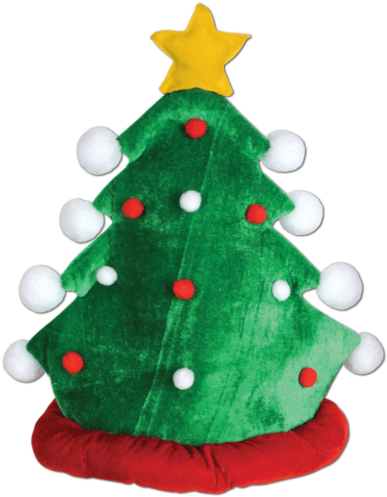 Wholesale Plush Christmas Tree Hat(12x.67)