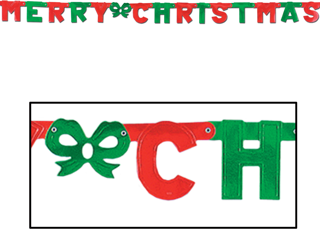 Wholesale Foil Merry Christmas Streamer(24x.05)