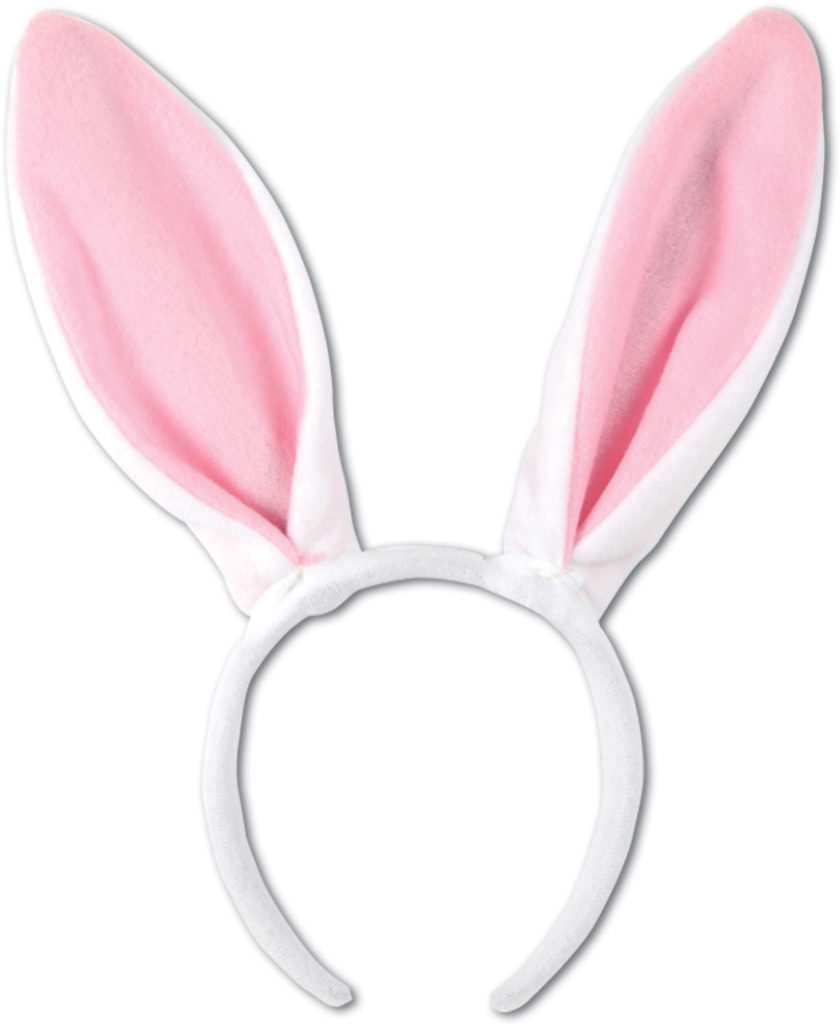 Wholesale Easter Bunny Ears Headbands White Pink Soft