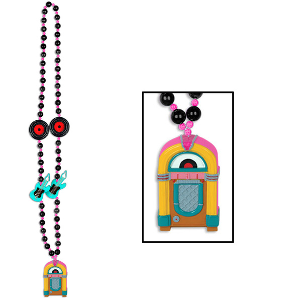 Wholesale Rock & Roll Beads w/Medallion(48x$3.96)