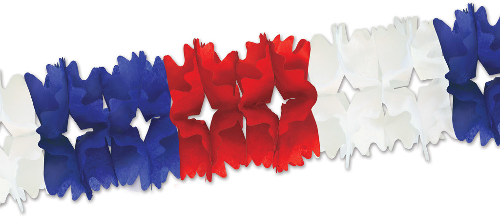 Wholesale Pageant Garland - Red, White, Blue(12x.76)