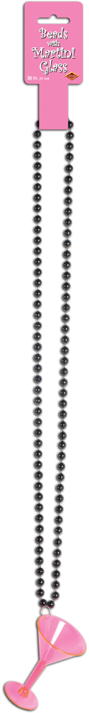 Wholesale Beads With Martini Glass - Cerise & Black(36x.11)