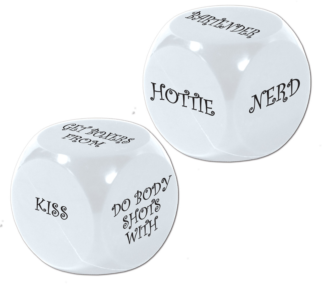 Bachelorette Decision Dice Game 2Dice 1 for Dares , 1 for Who with