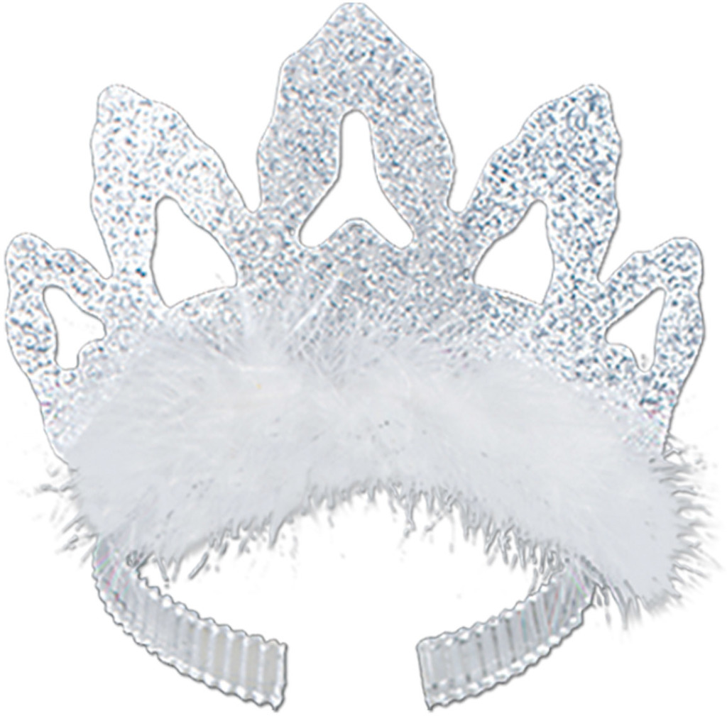 Wholesale Small Tiaras Silver, Fringe Trim