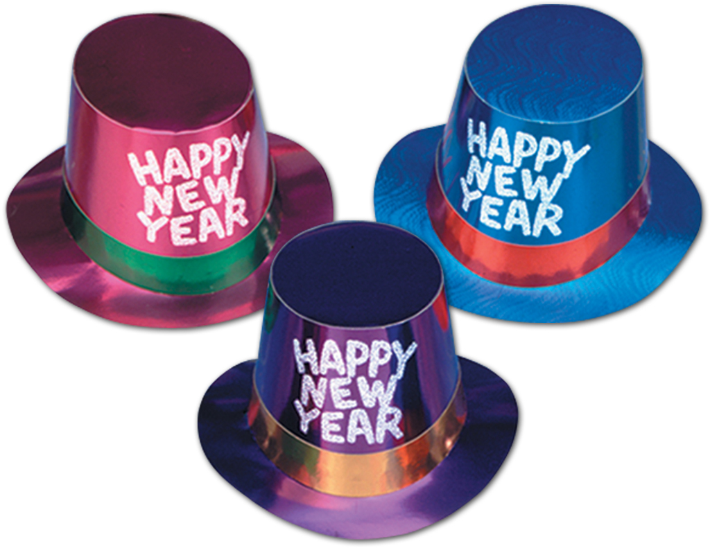 Wholesale Foil Hi-Hats With Glittered Hny(25x.01)