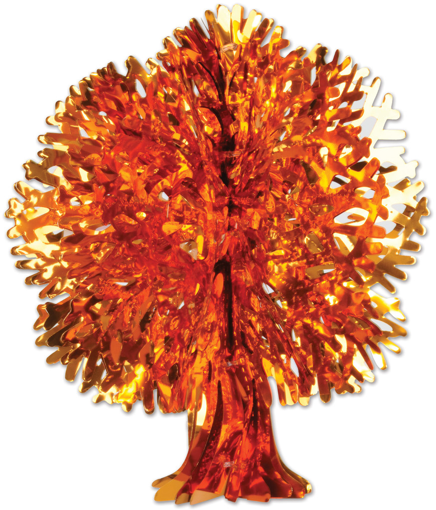 Wholesale Fall Tree Decorations Metallic, 13"