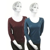 Women's Conservative Shiny Top