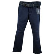 Girls Navy Blue Casual Pants with Belt