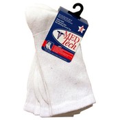 Med Tech 3 pack White Therapeutic Mens Socks