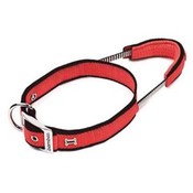 Bamboo XL Dog Red Collar &amp; Built-In Leash