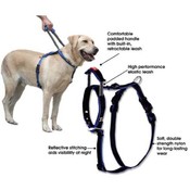 Bamboo XL Dog Black Harness &amp; Leash