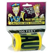 Party Tape "CAUTION MEN DRINKING"