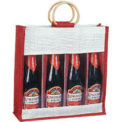 Clear View - Eco Friendly Burlap /Jute Wine Bags