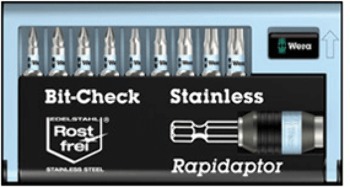 10 Piece Stnls Steel Bit Set w/Rapidaptor