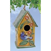 Blue Bird Square Birdhouse
