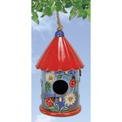 Ladybug Round Birdhouse