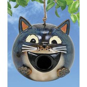 Grey Cat Birdhouse