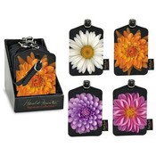 Flower Luggage Tag 4 Styles with Display Wholesale Bulk