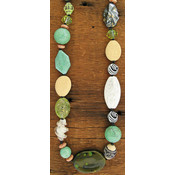 Turquoise &amp; Green Bead Necklace