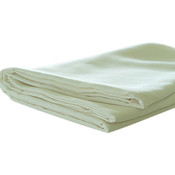 White 180 Thread Count Twin Bed Flat Sheets (2 Side hem)