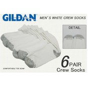 Gildan Men's 6 Pack XL Crew Irregular Socks