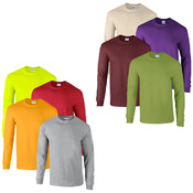 Men's Gildan 6.1 oz Long Sleeve T Shirts - 2X