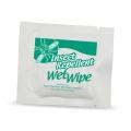 Insect Repellent Wet Wipe Packette - Stock Imprint