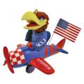 NCAA Mascot Airplane Ornament - Kansas Jayhawks