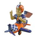 NCAA Mascot Airplane Ornament- Illinois Illini