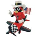 NCAA Mascot Airplane Ornament - Texas Tech