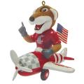 NCAA Mascot Airplane Ornament - WA State Cougars