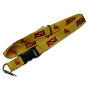 ASU Sun Devils Clip Lanyard Keychain ID Holder