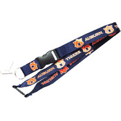 Auburn Tigers Clip Lanyard Keychain Id Holder