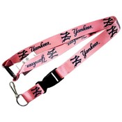 New York Yankees Pink Lanyard Id Holder - Pink