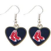 MLB Boston Red Sox Heart Shape Logo Earring Set