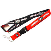 Georgia Bulldogs Reversible Lanyard Keychain