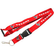 Houston Texans Clip Lanyard Keychain Id Holder