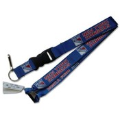 New York Rangers Clip Lanyard Keychain Id Holder