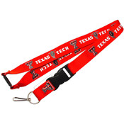 NCAA Texas Tech Raiders Clip Lanyard Holder- Red