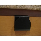 Arch Slide On Handle Cabinet Hardware - Black 2 pack